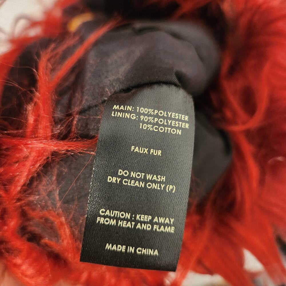 Free People furry red shoulder bag - Picture 7 of 7